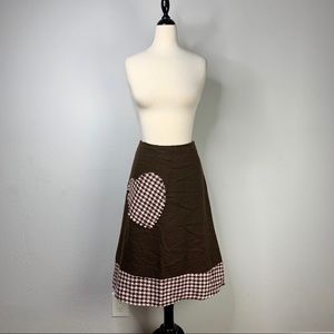 Vintage Inspired Full Houndstooth Skirt